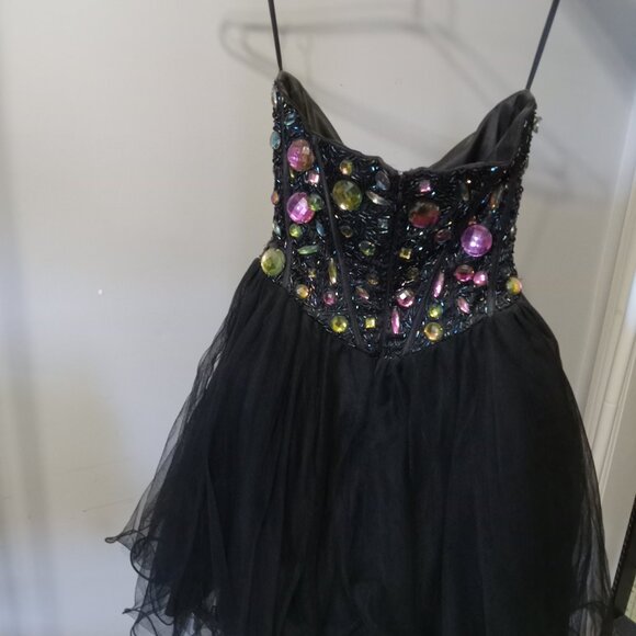 Quality hand beaded Poly USA party dress size XS - Picture 2 of 2